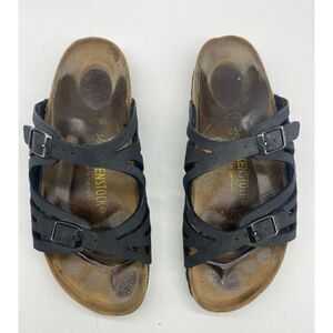BIRKENSTOCK Granada Soft Footbed Black Leather 36